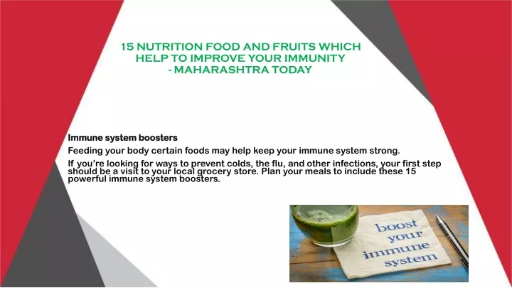 15 nutrition food and fruits which help to improve your immunity maharashtra today