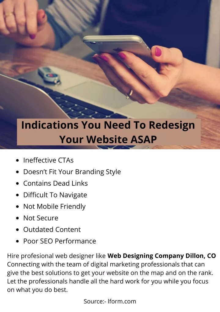 indications you need to redesign your website asap