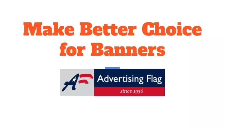 make better choice for banners