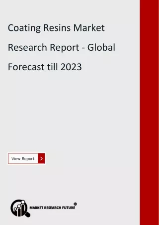coating resins market research report global