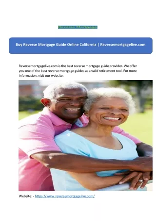 buy reverse mortgage guide online california