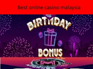 Best online casino malaysia
