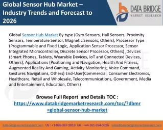 global sensor hub market industry trends