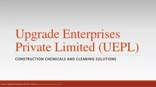 Cleaning Solutions by Upgrade Enterprises Goa | Construction Chemical Company in Goa, India