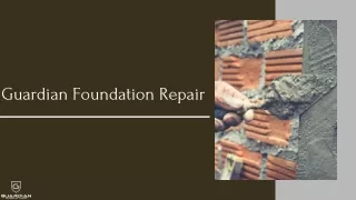 Avail the best services by Guardian foundation repair Knoxville!