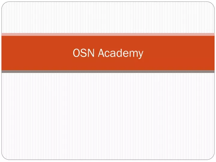 osn academy