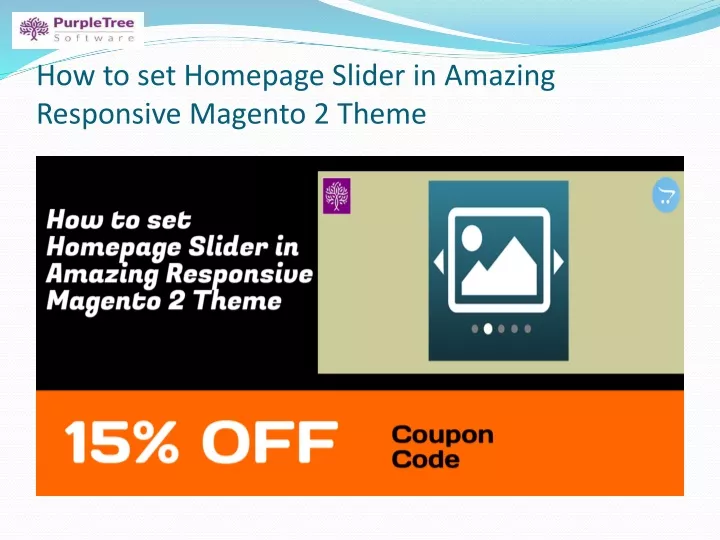 how to set homepage slider in amazing responsive magento 2 theme