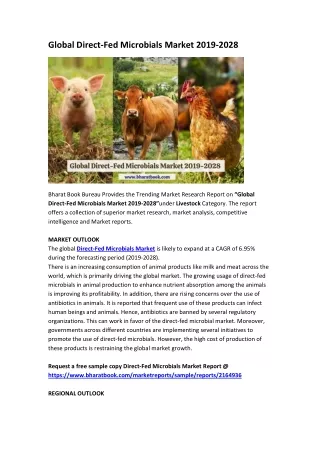 global direct fed microbials market 2019 2028