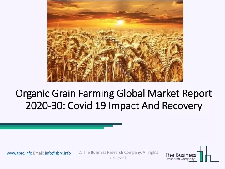 organic grain farming global market report