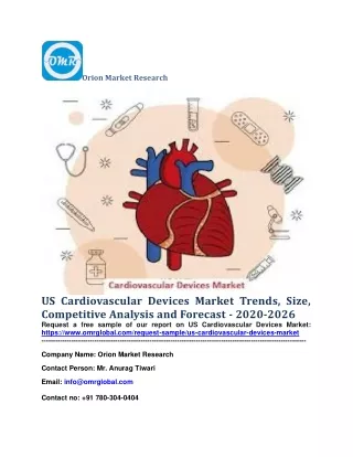US Cardiovascular Devices Market Trends, Size, Competitive Analysis and Forecast - 2020-2026