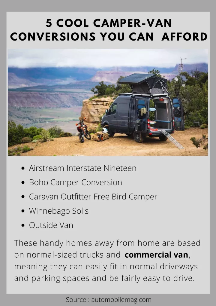 5 cool camper van conversions you can afford