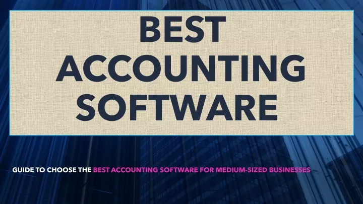 best accounting software