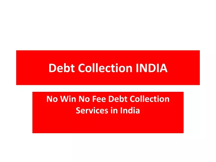 debt collection india