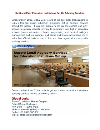 swift and easy education institutions