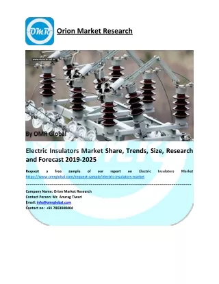 Electric Insulators Market Size Trends, Size, Competitive Analysis and Forecast - 2019-2025