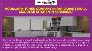 Modular Kitchen Company in Faridabad | Small Modular Kitchen in Faridabad