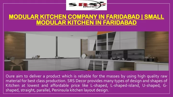 modular kitchen company in faridabad small