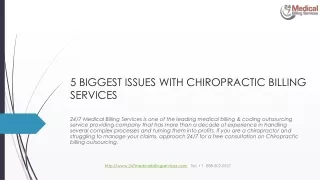 5 biggest issues with chiropractic billing services