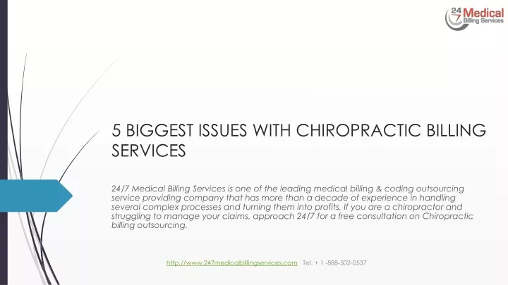 5 biggest issues with chiropractic billing services