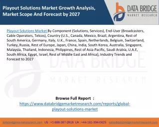 playout solutions market growth analysis market