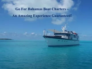 Find Boat Charters in the Bahamas