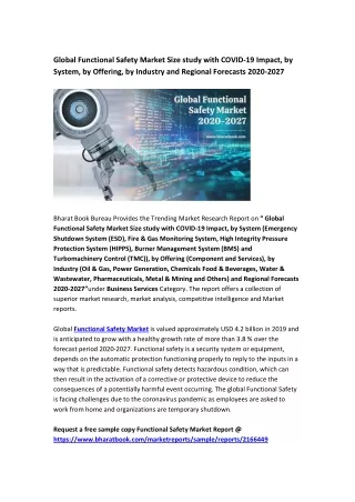 global functional safety market size study with