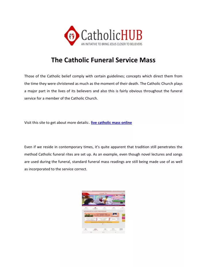 the catholic funeral service mass