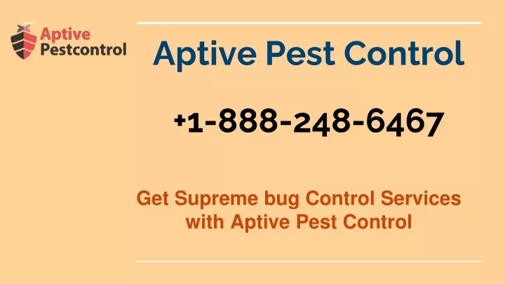 aptive pest control