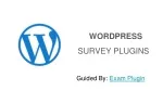 Wordpress Survey Plugin - slide 1