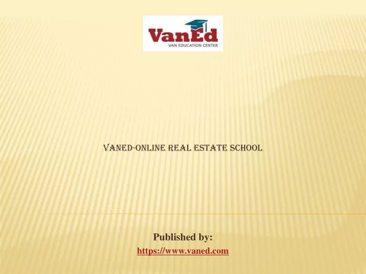 vaned online real estate school published by https www vaned com