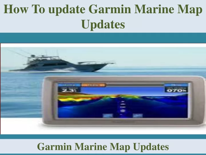 how to update garmin marine map updates