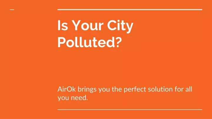 is your city polluted