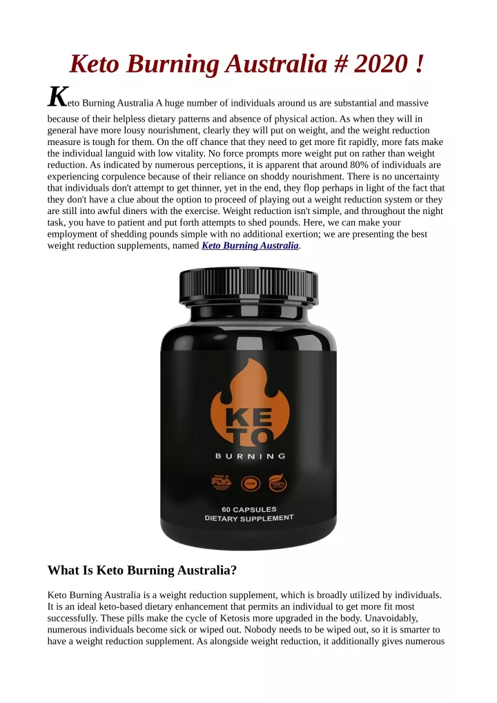 keto burning australia 2020 k eto burning