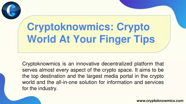 cryptoknowmics crypto world at your finger tips