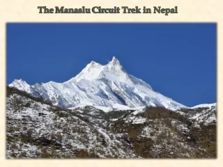 The Manaslu Circuit Trek in Nepal