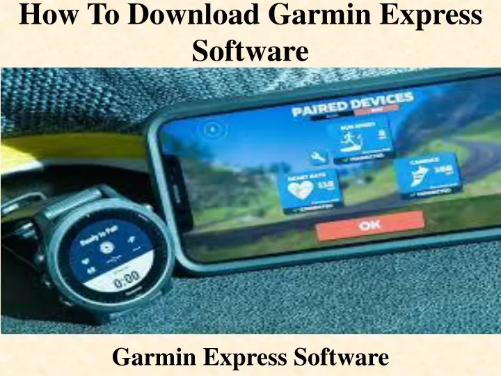 how to download garmin express software
