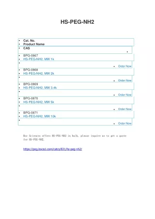 hs peg nh2