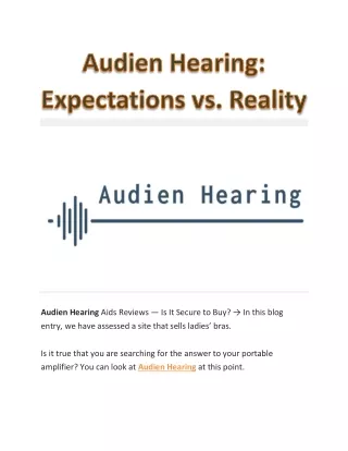Audien Hearing