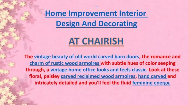 home improvement interior design and decorating