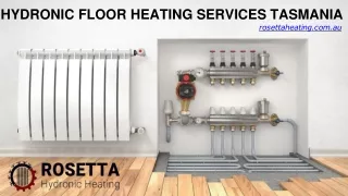 Hydronic Floor Heating Services Tasmania