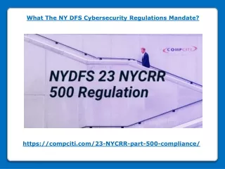 what the ny dfs cybersecurity regulations mandate