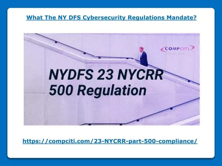 what the ny dfs cybersecurity regulations mandate