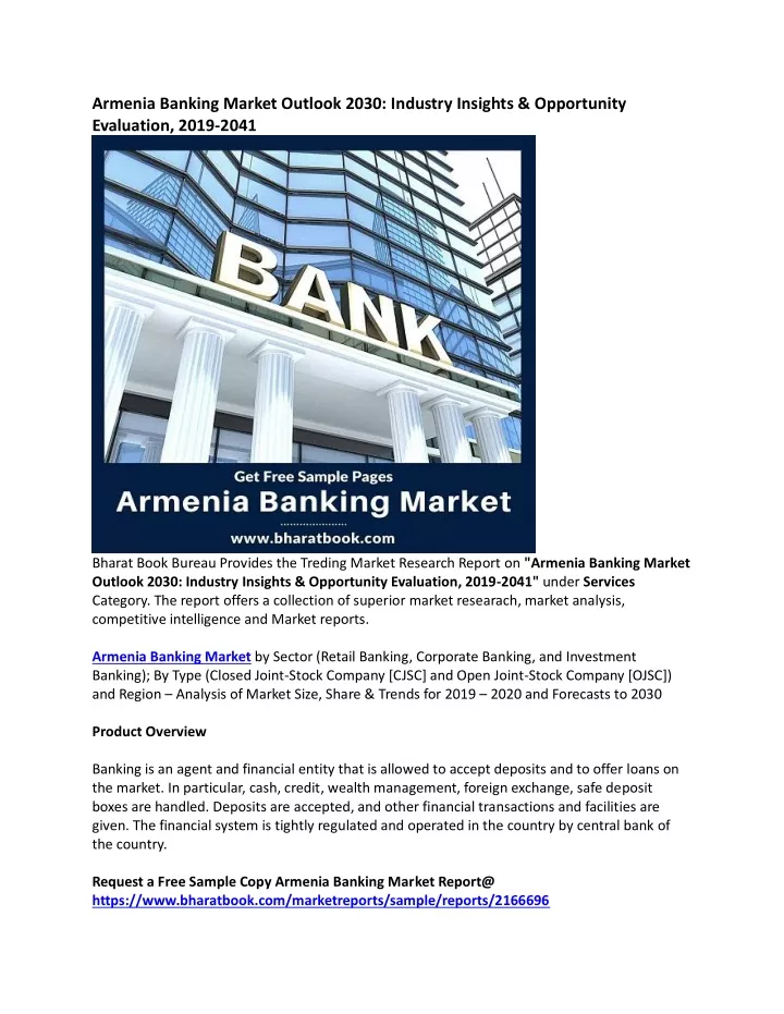 armenia banking market outlook 2030 industry