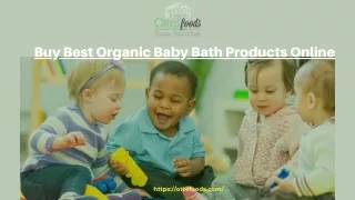 Buy Best Organic Baby Bath Products Online