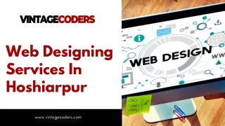Web Designing Services In Hoshiarpur