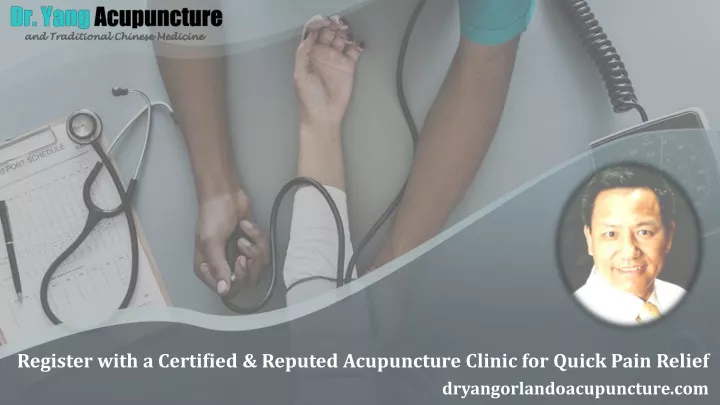 register with a certified reputed acupuncture