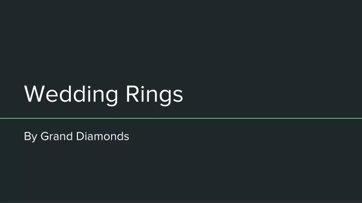 wedding rings