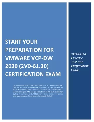 start your preparation for vmware vcp dw 2020
