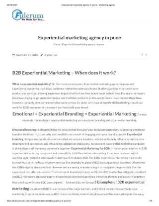 Experiential Marketing Agency in Pune
