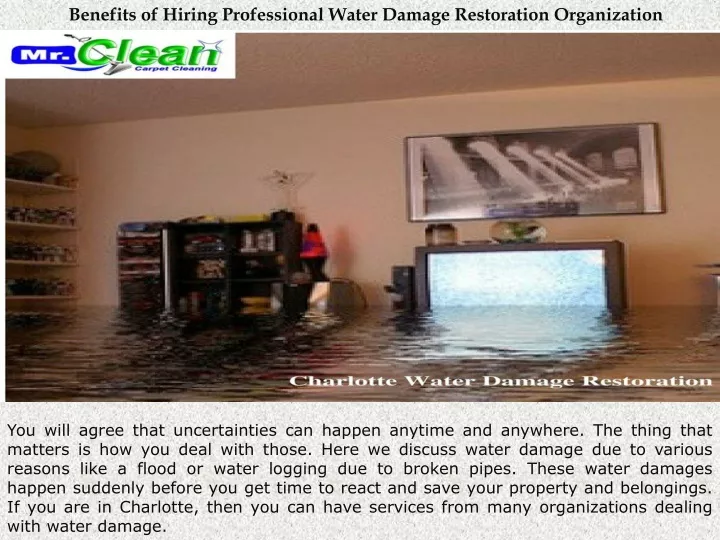benefits of hiring professional water damage